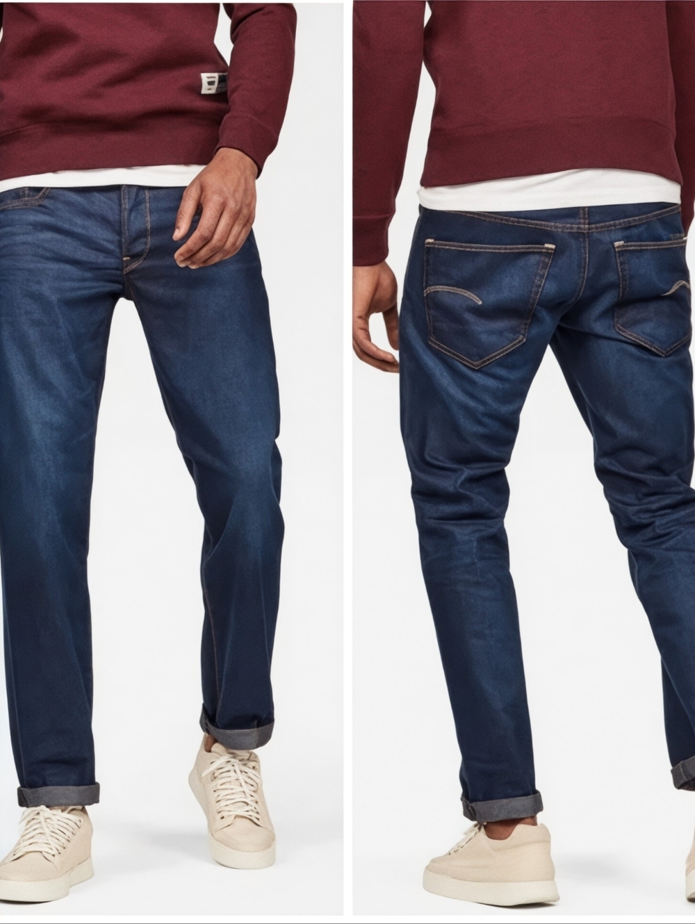 G-Star 3301 Raw Denim Straight Button Fly Jeans 30x34